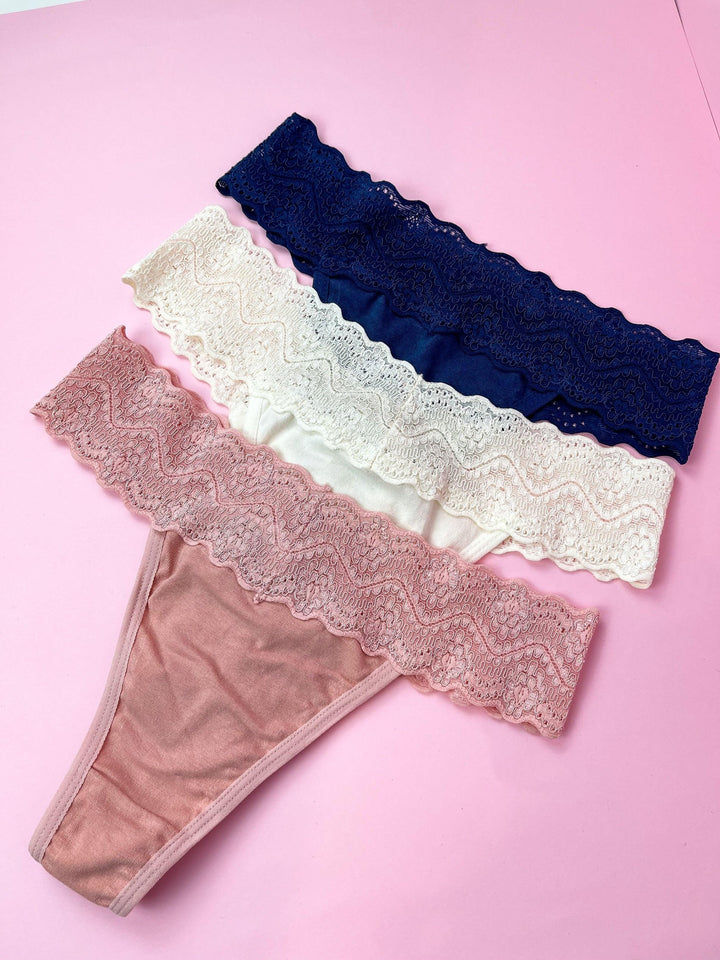 Pack de 3 cuecas Fio Duplo - Marivi Lingerie