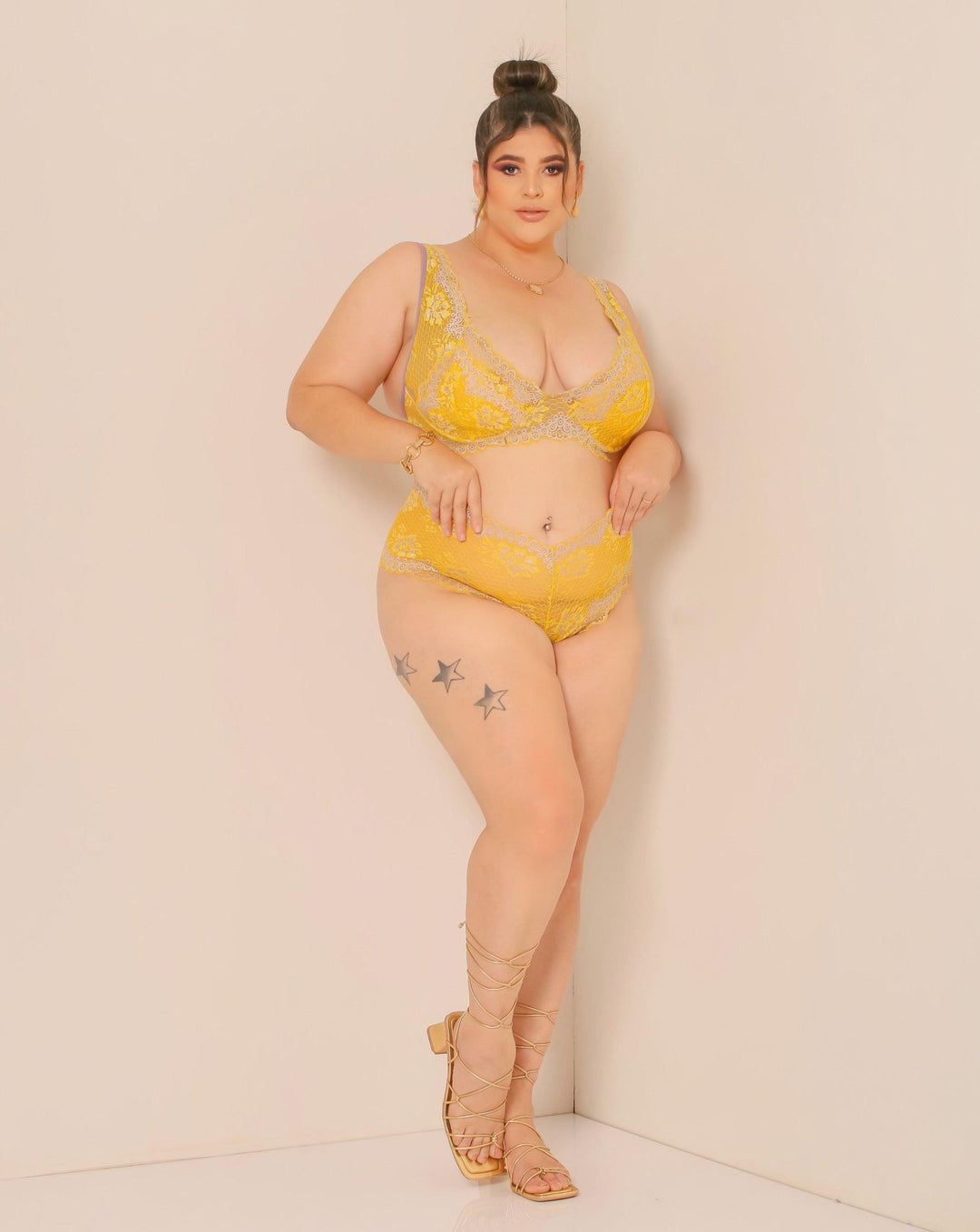 Conjunto de Lingerie Heloísa Plus - Marivi Lingerie